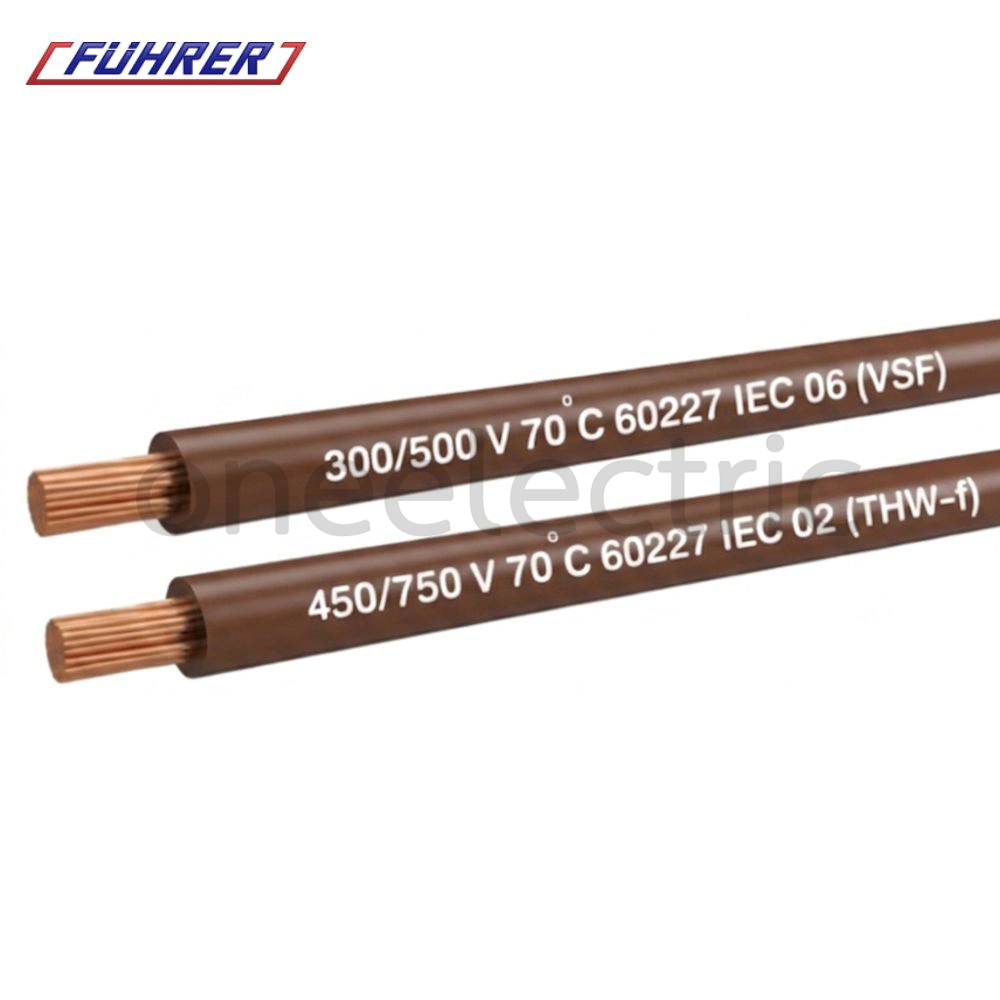 สายไฟ VSF 1x4 ฟูเลอร์ FUHRER (ม้วน = 100เมตร) สีน้ำตาล