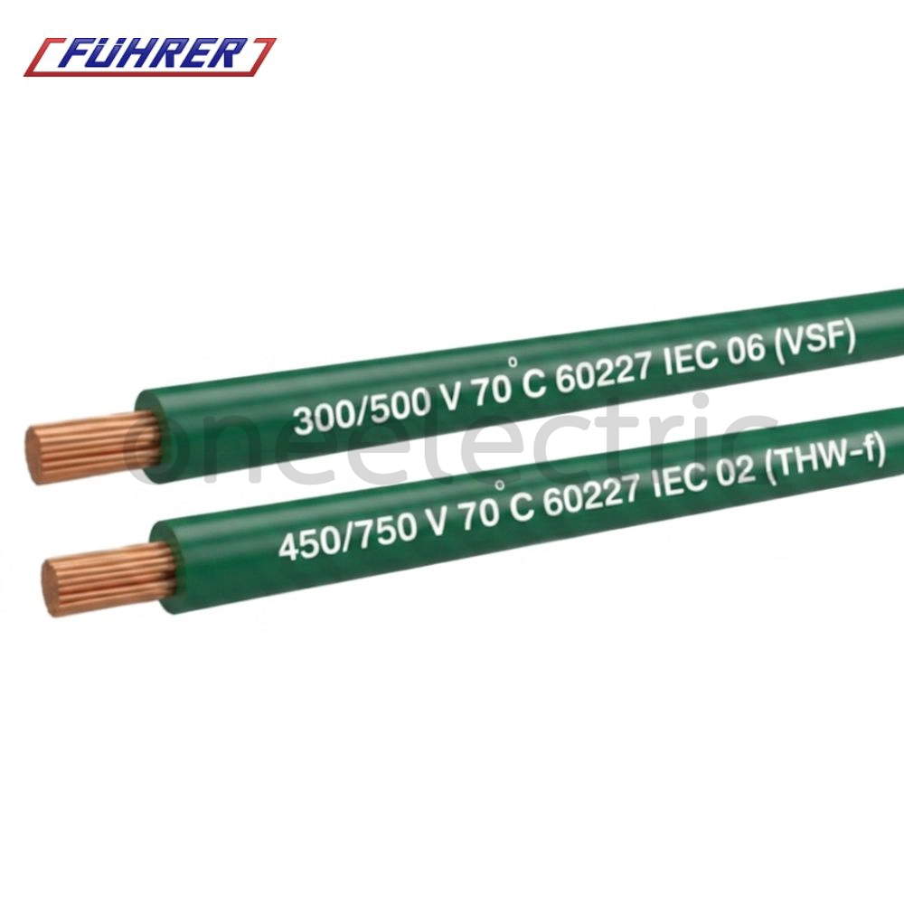 สายไฟ VSF 1x4 ฟูเลอร์ FUHRER (ม้วน = 100เมตร) สีเขียว