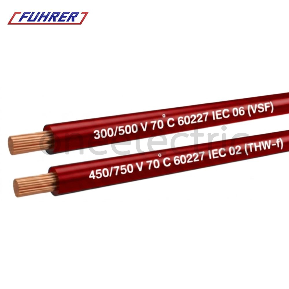 สายไฟ VSF 1x4 ฟูเลอร์ FUHRER (ม้วน = 100เมตร) สีแดง