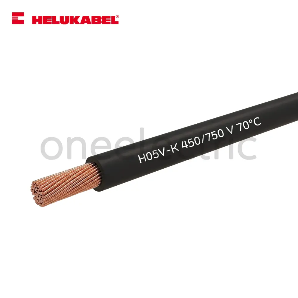 สายไฟ คอนโทรล H05V-K 1x0.75 HELUKABEL (กล่อง = 100เมตร) สีดำ