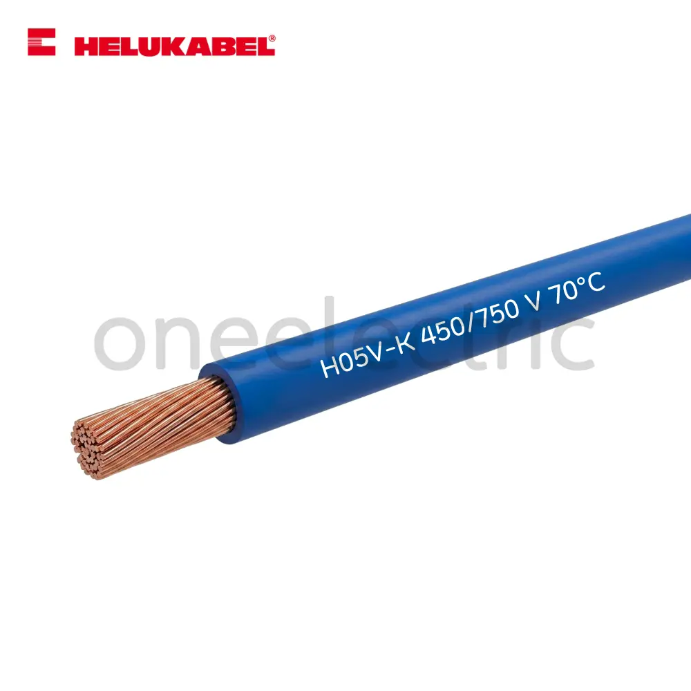 สายไฟ คอนโทรล H05V-K 1x0.75 HELUKABEL (กล่อง = 100เมตร) สีฟ้า