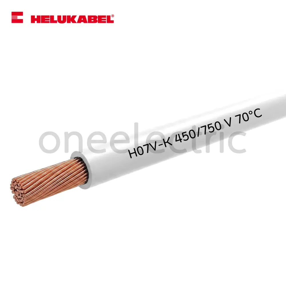 สายไฟ คอนโทรล H07V-K 1x2.5 HELUKABEL (กล่อง = 100เมตร) สีขาว