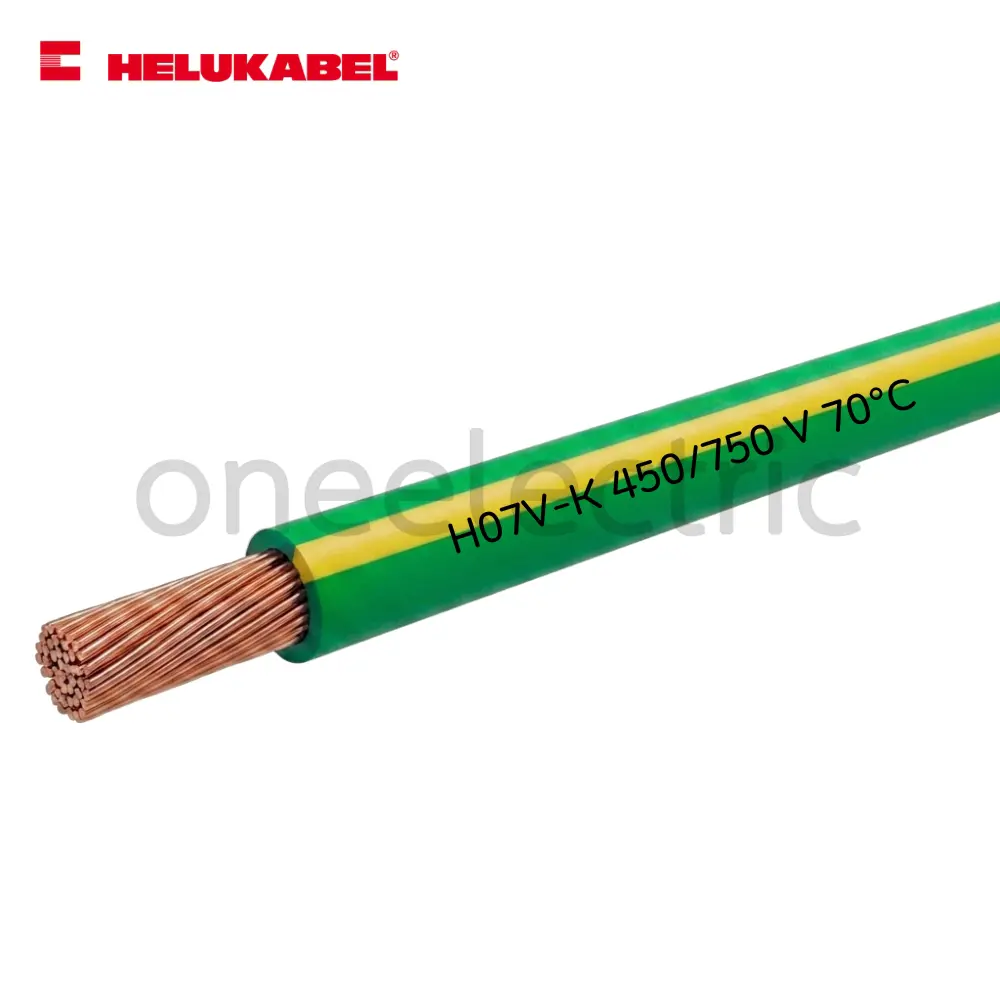 สายไฟ คอนโทรล H07V-K 1x2.5 HELUKABEL (กล่อง = 100เมตร) สีเขียว/เหลือง